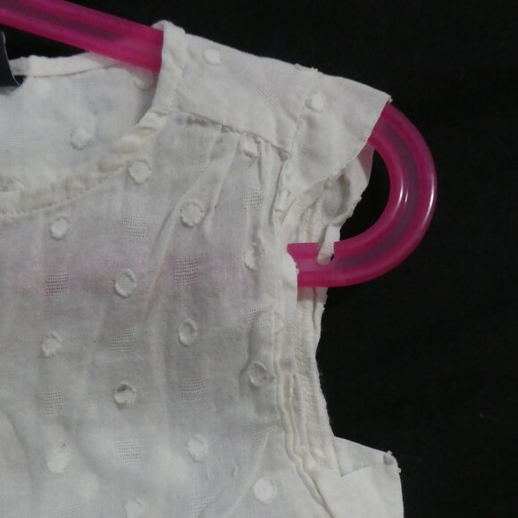 GAP KIDS | xs extra small (4-5) | Sleeveless Cream Button-Up Blouse - Picture 5 of 14